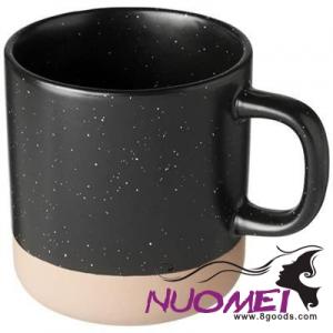 D0590 PASCAL 360 ML CERAMIC POTTERY MUG in Black Solid
