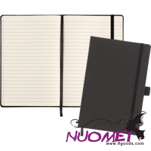F0428 LAMBERHURST RECYCLED A5 NOTE BOOK in Black