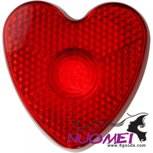 B0605 HEART SHAPE SAFETY LIGHT in Red