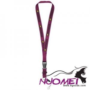 F0502 LANYARD with Detachable Buckle in Burgundy