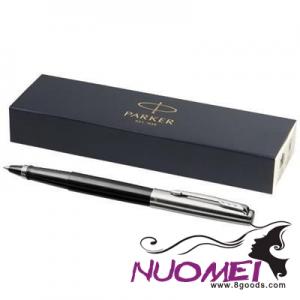 D0613 JOTTER PLASTIC with Stainless Steel Metal Rollerbal Pen in Black Solid