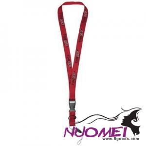 F0529  HOLDER LANYARD with Detachable Buckle in Red