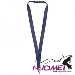 F0534 JULIAN BAMBOO LANYARD with Safety Clip in Navy