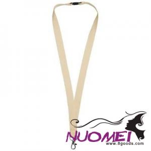 F0536 DYLAN COTTON LANYARD with Safety Clip in Natural