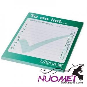 D0525 DESK-MATE® A6 NOTE PAD in White Solid