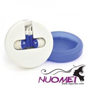 F0574 SILICON EARPHONES in Blue