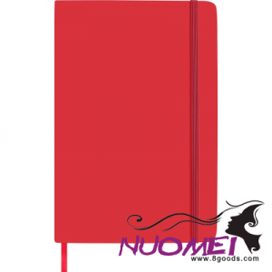D0652 NOTE BOOK SOFT FEEL (APPROX A5) in Red