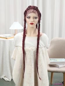 F0632 Lace Front Lace Four Strand Braid Wig For Women