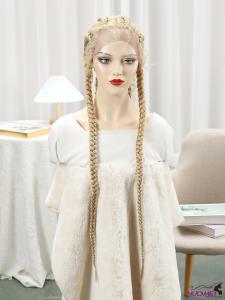 F0634 Lace Front Lace Four Strand Braid Wig For Women
