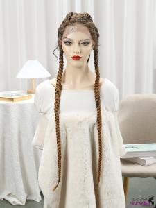 F0635 Lace Front Lace Four Strand Braid Wig For Women