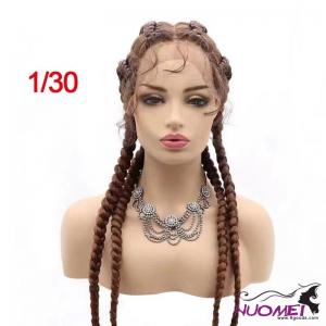 F0640 Lace Four Strand Braided Wig for Women