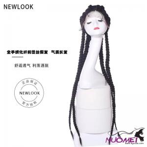 F0645 Lace Four Strand Braided Wig for Women