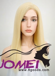 F1049 14" Long Straight Blonde Lace Front