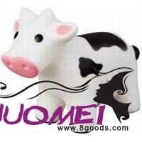 H0411 SQUEAKY COW in Black & White