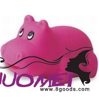 H0412 SQUEAKY HIPPO in Pink