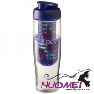 A0246 H2O TEMPO® 700 ML FLIP LID SPORTS BOTTLE & INFUSER in Transparent-blue