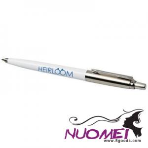 D0697 JOTTER BALL PEN in White Solid-silver