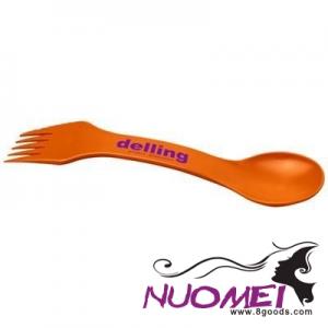 F0712 SPOON, FORK, AND KNIFE in Orange