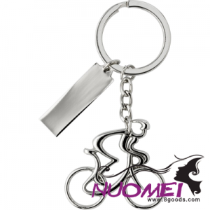 D0709 NICKEL PLATED KEYRING CHAIN in Silver