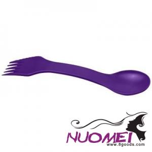 F0714 SPOON, FORK, AND KNIFE in Purple