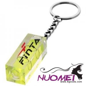 H0156 LEVELER KEYRING CHAIN in Clear Transparent