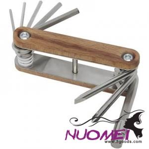 H0158 FIXIE 8-FUNCTION WOOD BICYCLE MULTI-TOOL