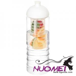 A0367 H2O TREBLE 750 ML DOME LID BOTTLE & INFUSER in Transparent-white Solid