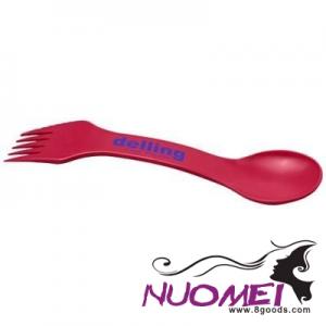 F0744 SPOON, FORK, AND KNIFE in Pink