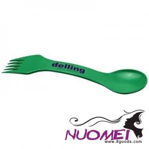 F0748 SPOON, FORK, AND KNIFE in Green
