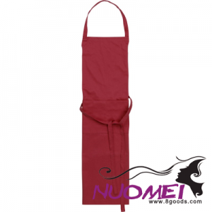 F0767 Polyester Apron in Burgundy