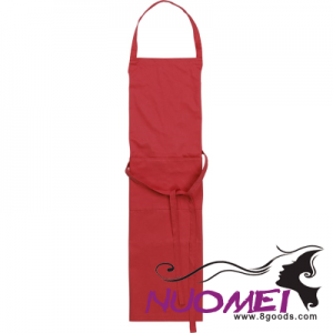 F0770 COTTON with Polyester Apron in Red