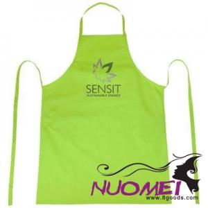 F0777  COTTON APRON with Tie-back Closure in Lime