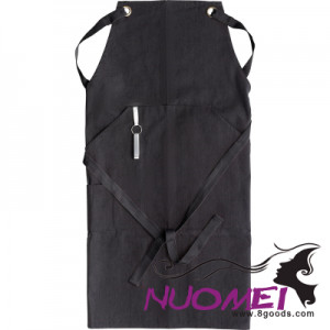 F0785 POLYESTER AND COTTON APRON in Black