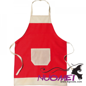 F0794 COTTON APRON in Red