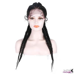 F0804 Womens Faux Hand Braided Synthetic Lace Braided Wig