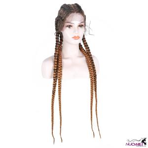 F0807  Hand Braided Synthetic Lace Braid Wig 
