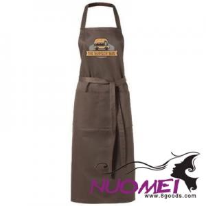 F0827 VIERA APRON with 2 Pockets in Brown