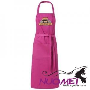 F0852 APRON with 2 Pockets in Magenta