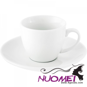 F0859 CUP AND SAUCER in White