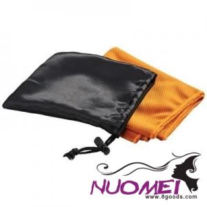 H0278 PETER COOLING TOWEL in Mesh Pouch in Orange