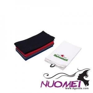 H0282 WAFFLE TRI FOLDING EMBROIDERED GOLF TOWEL