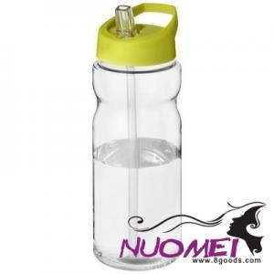 A0405 H2O BASE® 650 ML SPOUT LID SPORTS BOTTLE in Transparent-lime