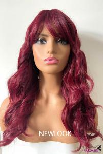 w0115Chemical fiber wig long red head cover