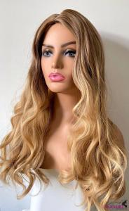 w0116Chemical fiber wig long red head cover front lace