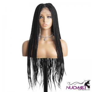 w0107European and American hot braid before lace wig